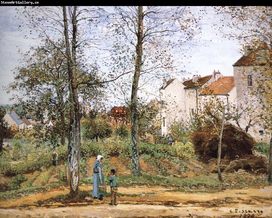 Camille Pissarro Village garden